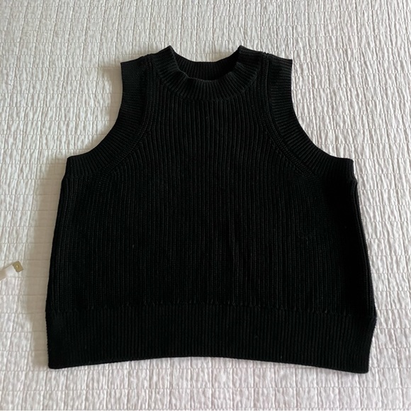 Aqua black cotton sleeve sweater - Picture 5 of 10